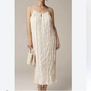 NWT J Crew Crinkle Maxi